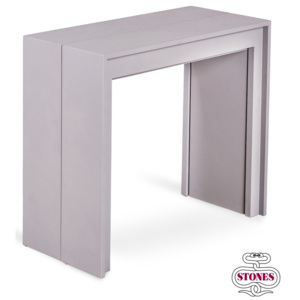 Stones Rozkládací stůl/konzolový stolek PINOCCHIO 42,5/302,5x96x76cm,šedý
