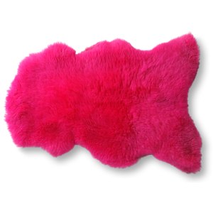 Wooline ovčí kožešina růžová 85 x 60 cm