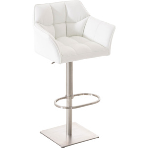 BHM Germany Barová židle s nerezovou podnoží Sofi Barva: Bílá