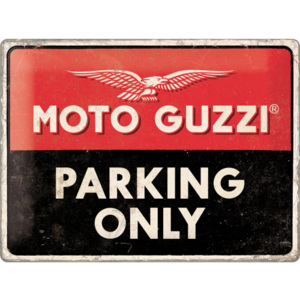 Nostalgic Art Plechová cedule: Moto Guzzi Parking Only - 40x30 cm