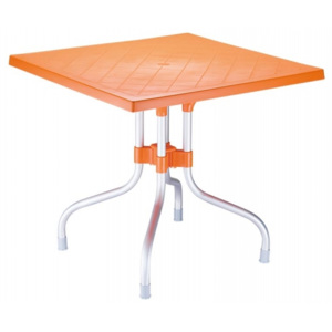Zahradní skládací stůl DS198334 80 cm, oranžový
