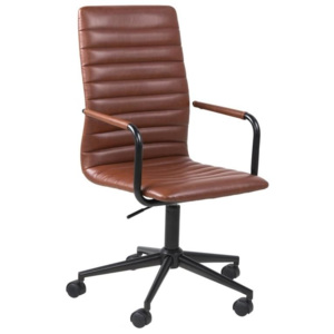 Konferenční židle Aqua, ekokůže, hnědá | -20 % SCHDN0000063762S SCANDI+