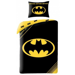 Bavlněné ložní povlečení Batman - motiv logo Batmana