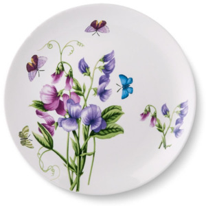 Sada 6 porcelánových talířů Violet, 24 cm