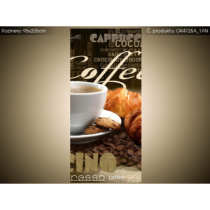 Samolepící fólie Chutná káva a croissant 95x205cm OK4725A_1AN