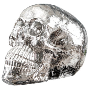 Skulptura SKULL SILVER 40-CM Doplňky | Sochy a sošky