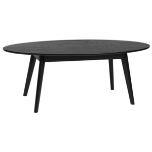 Černý konferenční stolek z jasanového dřeva Folke Yumi, 130 x 65 m