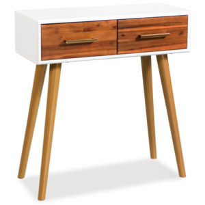 Konzolový stolek z masivního akáciového dřeva 70 x 30 x 75 cm