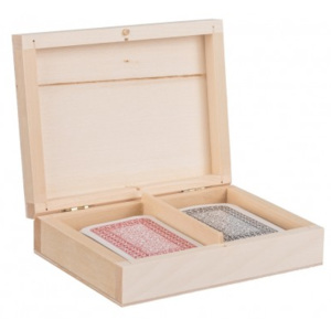 Dřevěná krabička na karty KR013
