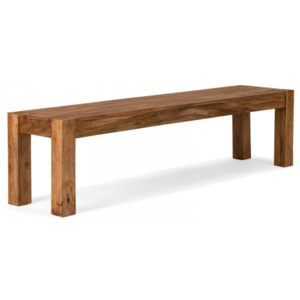 SOB | Dřevěná lavice z palisandru Sheesham, Rozměr 180x40x45