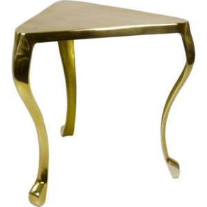 Danish Style Rohový odkládací stolek, 50 cm, mosaz, empírový nábytek, zámecký styl Barva: mosazná