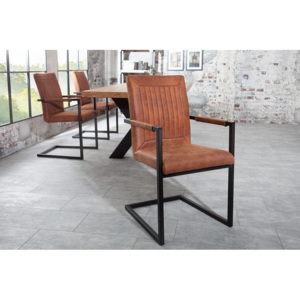 Židle BRISTOL ARM BROWN Nábytek | Jídelní prostory | Jídelní židle