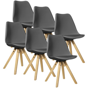 [en.casa]® Designová židle "Annika" HTMS-2853 - 6 ks