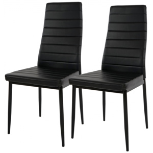 2x Jídelní židle Lex s kovovými nohami