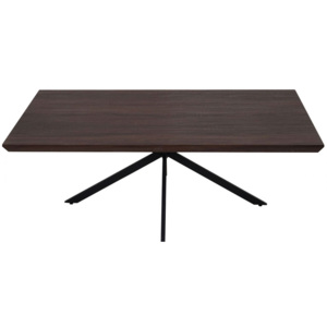 Konferenční stolek Kos-577 - hnědý dub, tmavé kovové nohy