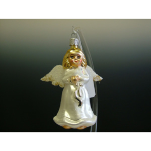 Slezská tvorba Skleněná figurka | anděl s holoubkem Balení obsahuje: 6 kusů