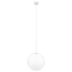 Bílé stropní svítidlo s bílým kabelem Sotto Luce Tsuri, ∅ 30 cm