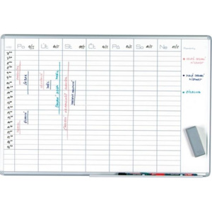 Plánovací tabule magnetická PK L EkoTAB 70 x 100 cm - týdenní