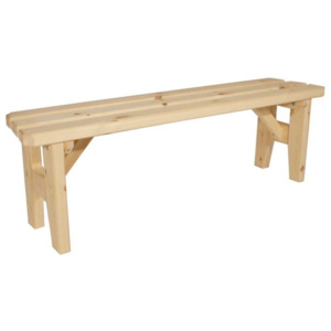 Zahradní dřevěná lavice bez opěradla Eduard - bez povrchové úpravy - 150 cm - Gaboni TP55484