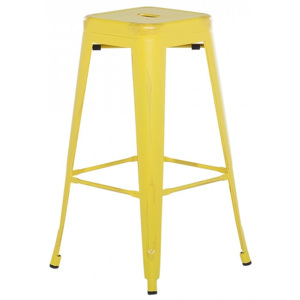 Žluto-zlatá barová židle 76 cm - CABRILLO