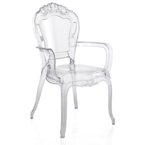 Tomasucci Židle s područkou MONACO 98x59x55cm,transparentní