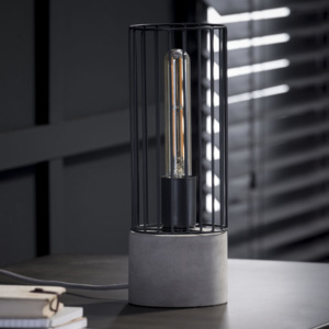 Designová stolní lampa mřížový válec