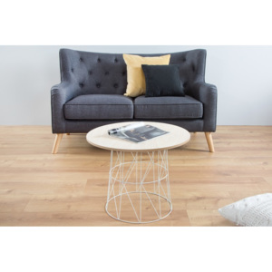 Odkládací stolek WIRE OAK WHITE Nábytek | Obývací pokoj | Odkládací stolky