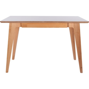 Mørtens Furniture Pracovní stůl se zásuvkou, šířka 100 cm, nohy olše, pracovna či home-office Barva: dřevo / bílá