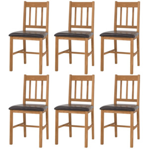 Jídelní židle 6 ks masivní dub 43 x 48 x 85 cm