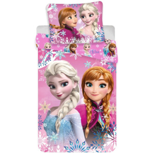 Jerry Fabrics Bavlněné povlečení Ledové království Frozen sisters 02, 140 x 200 cm, 70 x 90 cm