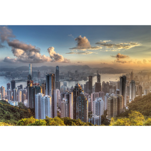 Plakát, Obraz - Hong Kong - Victoria Peak, (91,5 x 61 cm)