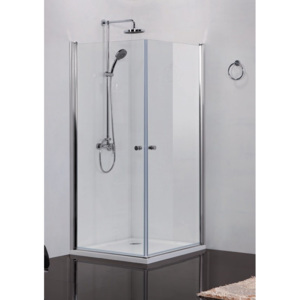 Sanotechnik Elegance čtvercový sprchový kout, šířka 80cm, otevírací dveře, čiré sklo, N1280