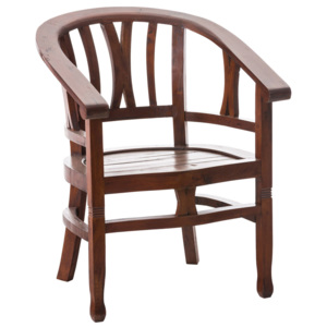 Mahagonová židle Erwin 2, dřevěný sedák