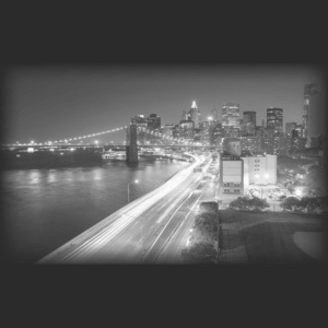 Fototapeta, Tapeta New York City Brooklyn Bridge Lights, (211 x 90 cm)