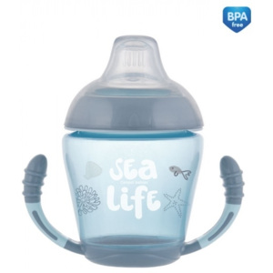 Nevylévací hrníček Sea Life - modrý