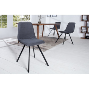 Židle AMSTERDAM RETRO DARK GREY Nábytek | Jídelní prostory | Jídelní židle