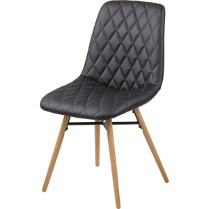 Design Scandinavia Jídelní židle Filip (SET 2 ks), černá Barva: černá