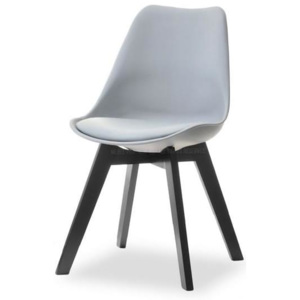 Medo Jídelní židle LUIS šedá - černá