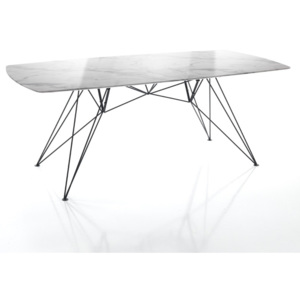 Tomasucci Stůl SPILLO MARBLE 77x200x100cm,bílošedý
