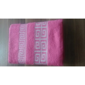 GREEK ručník a osuška růžová - Červený ručník, 50x90cm