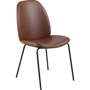 Design Scandinavia Jídelní židle Meredith (SET 2 ks), koňaková Barva: koňaková
