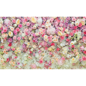 Fototapeta, Tapeta Beautiful Flowers Pastel Colours, (416 x 254 cm)