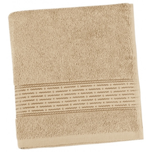 Bellatex froté ručník Proužek 50x100 cm tmavě béžový