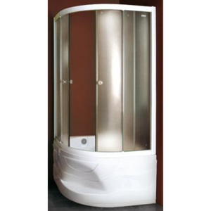 Aquatek Master S4-N 90, čtvrtkruhový sprchový kout, šířka 90cm, posuvné dveře