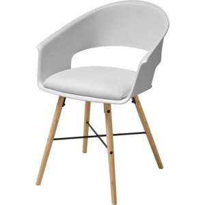 Danish Style Jídelní židle Riva (SET 4 ks), bílá Barva: Bílá