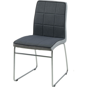 Design Scandinavia Jídelní židle Stina (SET 4 ks), tmavě šedá Barva: tmavě šedá