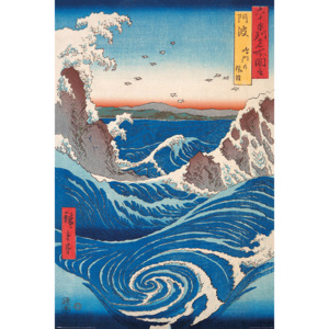 Plakát, Obraz - Hiroshige - Naruto Whirlpool, (61 x 91,5 cm)