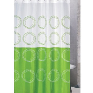 Sprchový závěs - 180x200 cm - polyester green