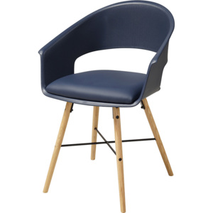 Danish Style Jídelní židle Riva (SET 4 ks), modrá Barva: Modrá