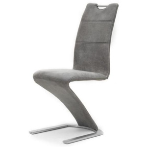 Jídelní židle HVIT šedá, ocel